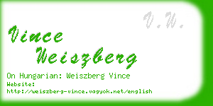 vince weiszberg business card